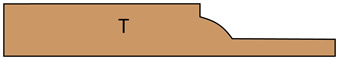 cross section of Center Panel T